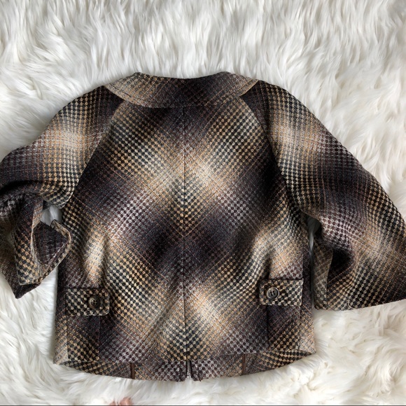 BCBG MAXAZRIA  Boxy Cropped Wool Jacket/Blazer - Picture 6 of 7